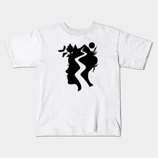 TrailHead – Black - Female Version Kids T-Shirt